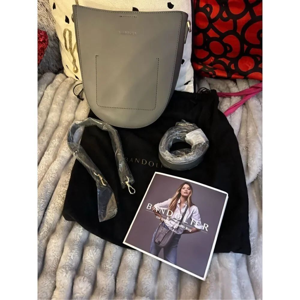 Bandolier Sloane Grey Convertible Crossbody Bag Crossbody Strap Wristlet & More — image 2 of 8